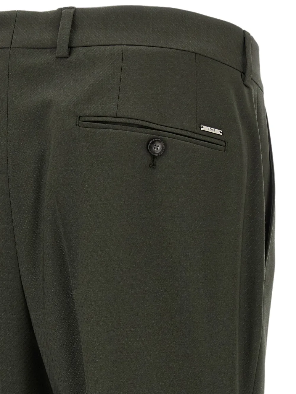 BOSS George 263 pantalon met toelopende pijpen Groen