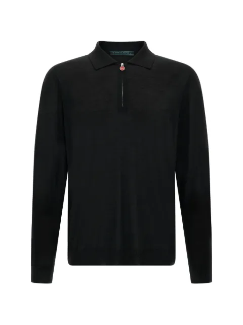 Kiton half-zip 14 Micron polo shirt