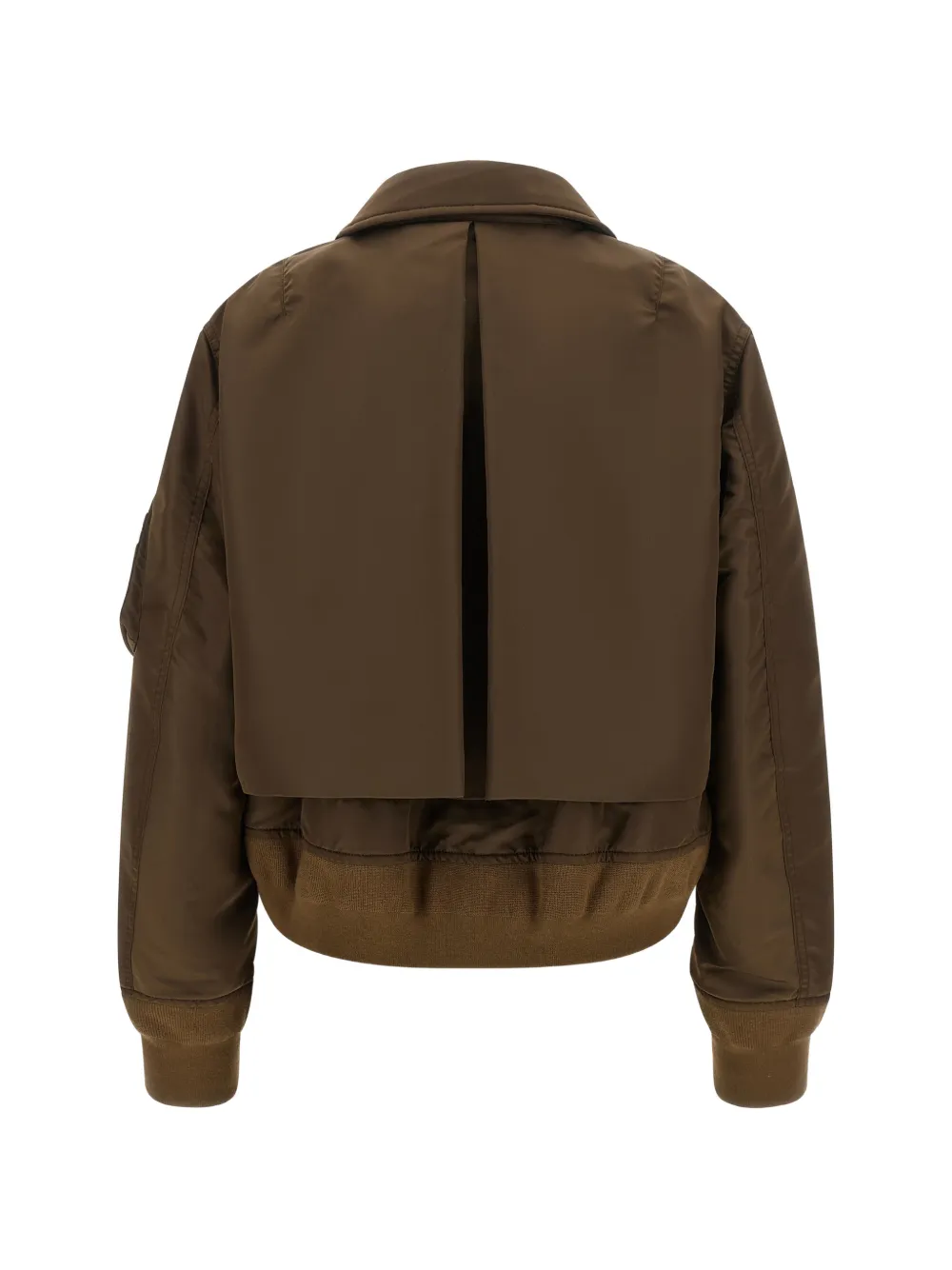 sacai layered zip-up jacket Bruin