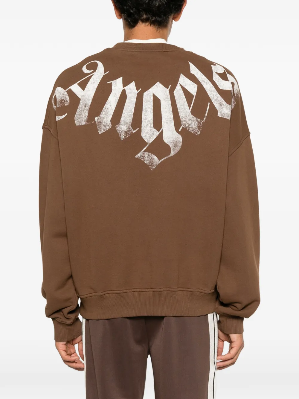 Palm Angels Big Neck Logo printed sweatshirt Bruin