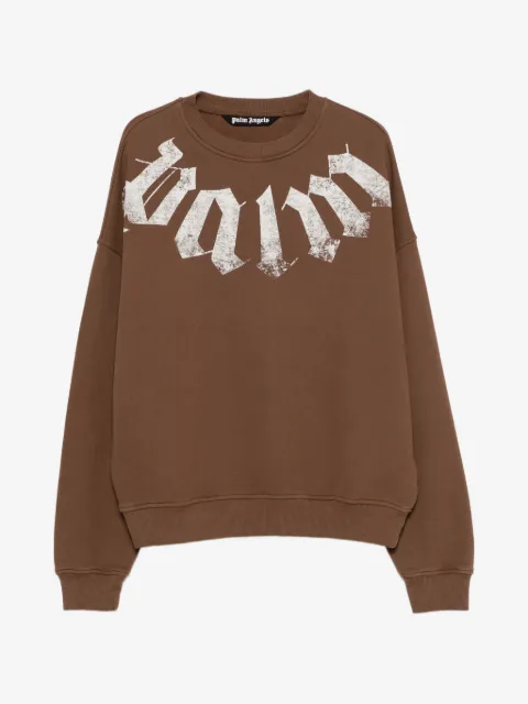 Palm Angels camiseta con logo estampado en el cuello