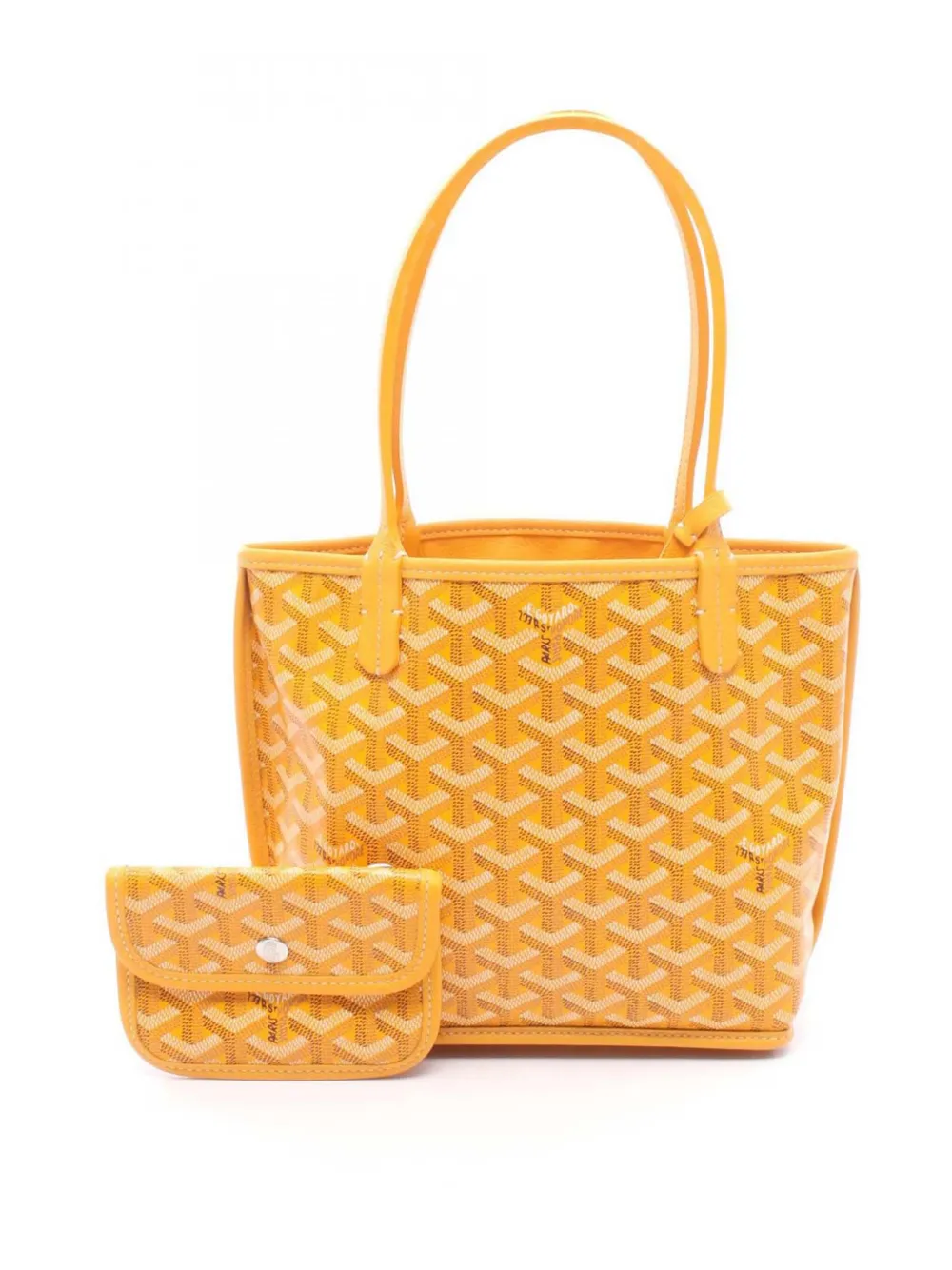 Goyard Pre-Owned Borsa tote Anjou mini reversibile in tela Goyardine 2000-2026 - Giallo