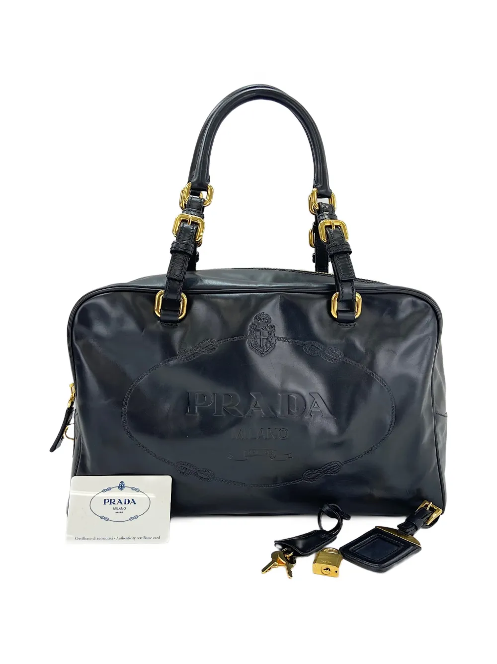 Prada Pre-Owned 2000s Boston tote bag - Schwarz