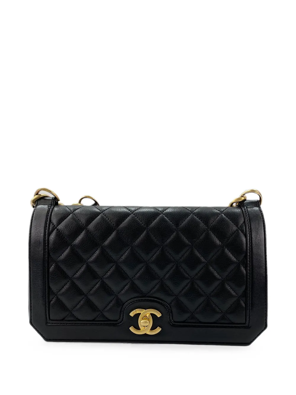 CHANEL Pre-Owned 2017-2018 Matelassé 25 shoulder bag - Black