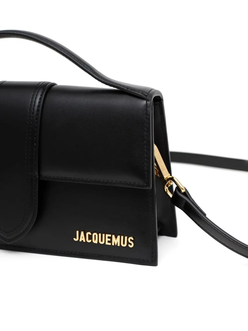 Jacquemus Le Grand Bambino suède shopper Zwart
