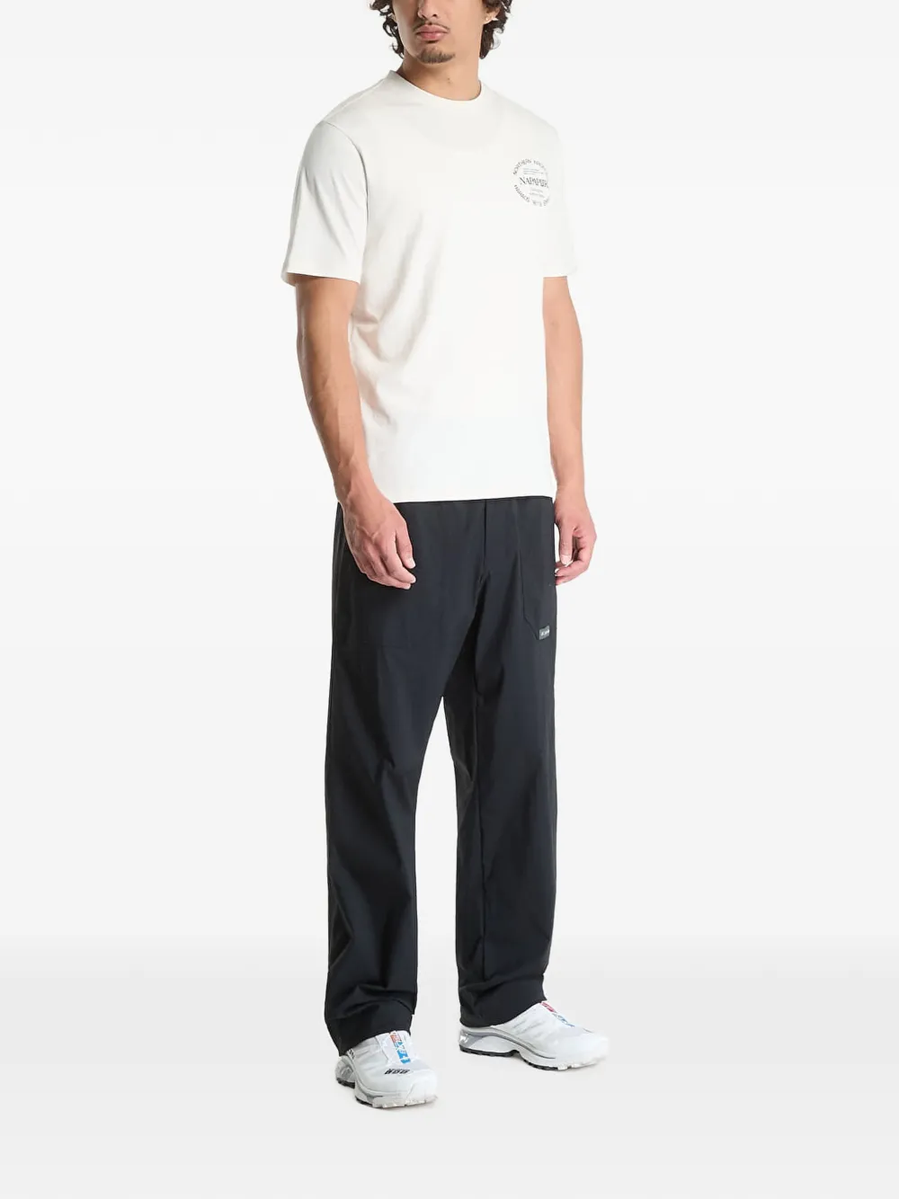Napapijri logo-print short-sleeve T-shirt Beige