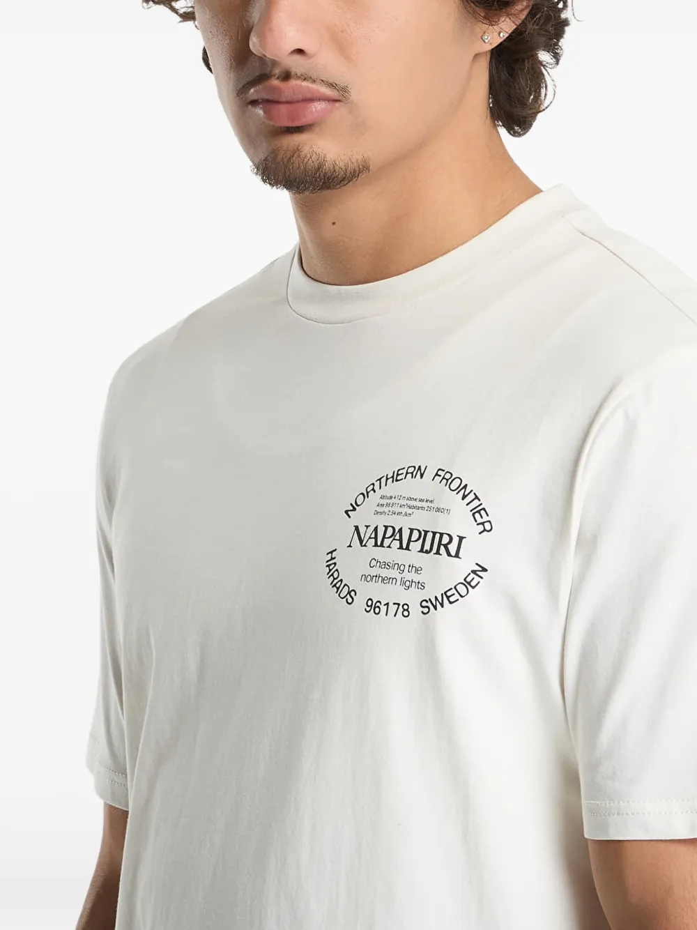 Napapijri logo-print short-sleeve T-shirt Beige