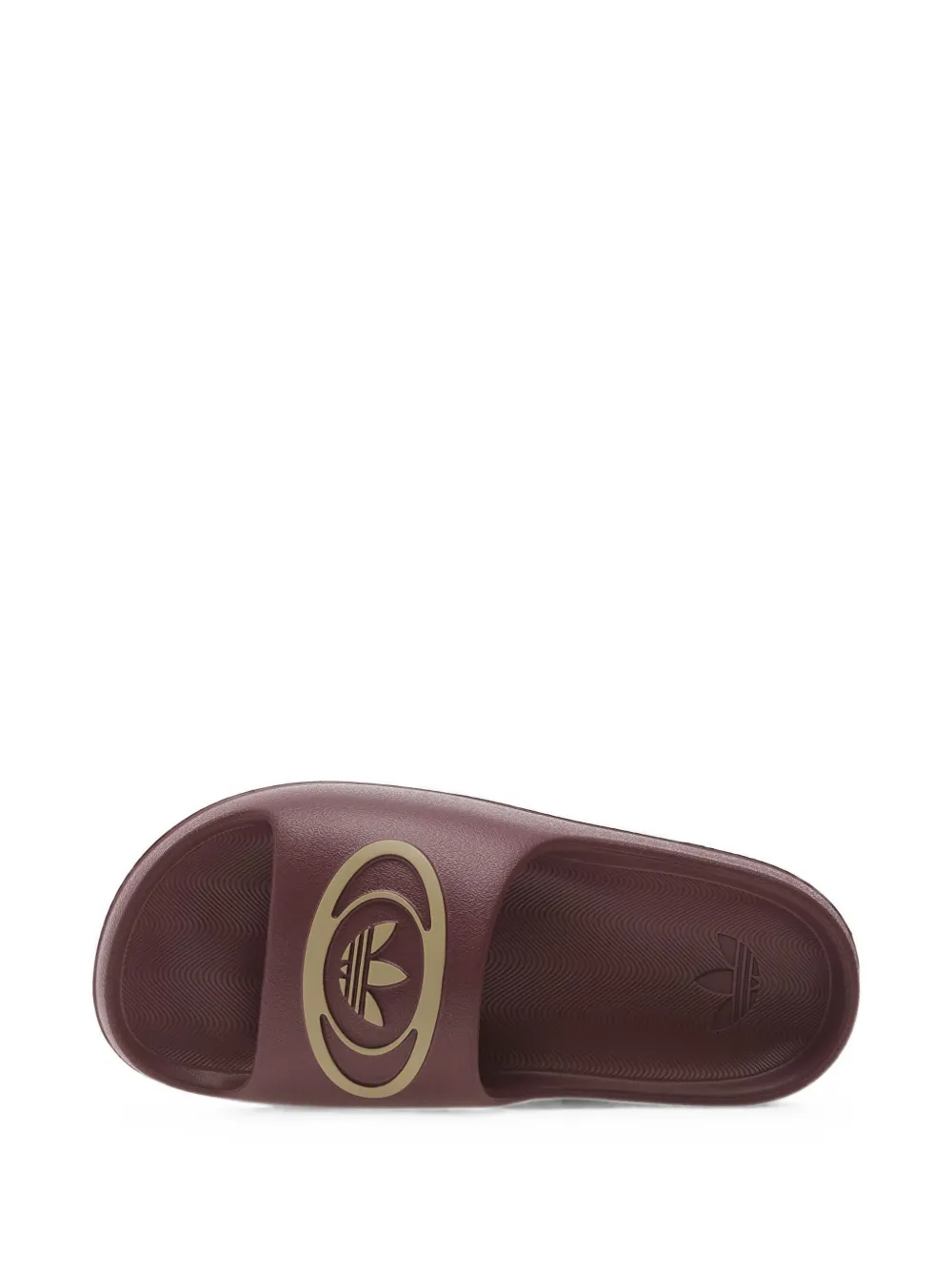 adidas Adilette 00s slippers met logo-patch Bruin