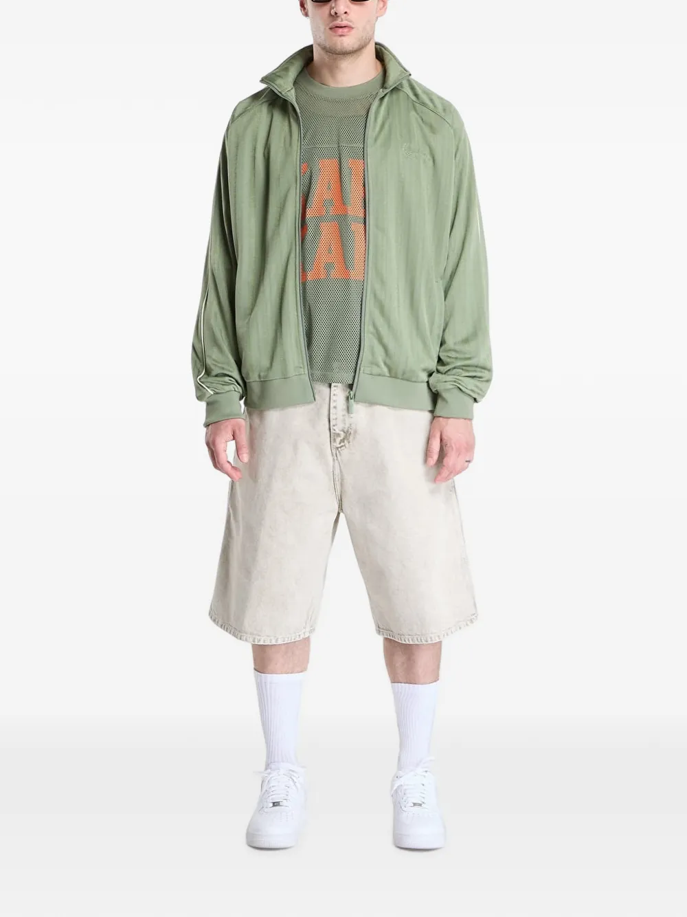 karl kani Signature Shadow jack met zijstreep Groen