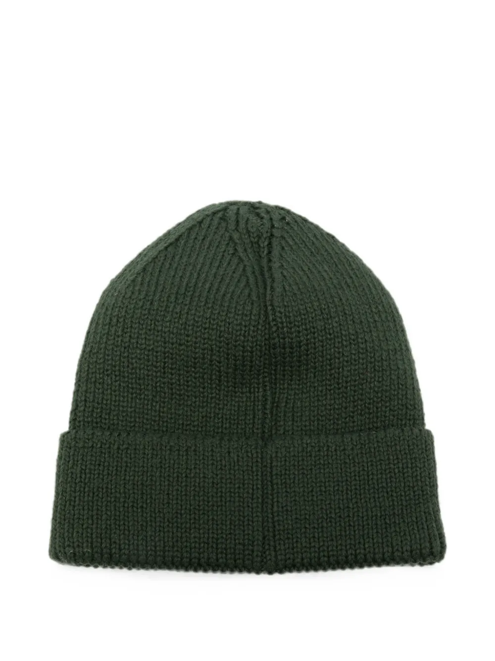 The North Face Ribgebreide muts met logopatch Groen
