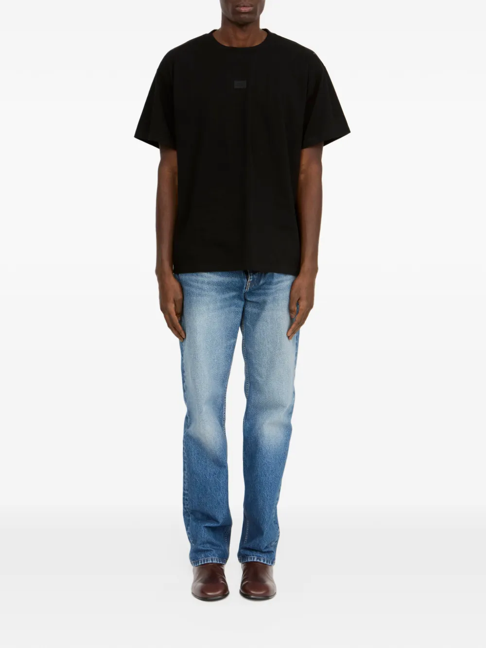 MM6 Maison Margiela T-shirt met logopatch Zwart