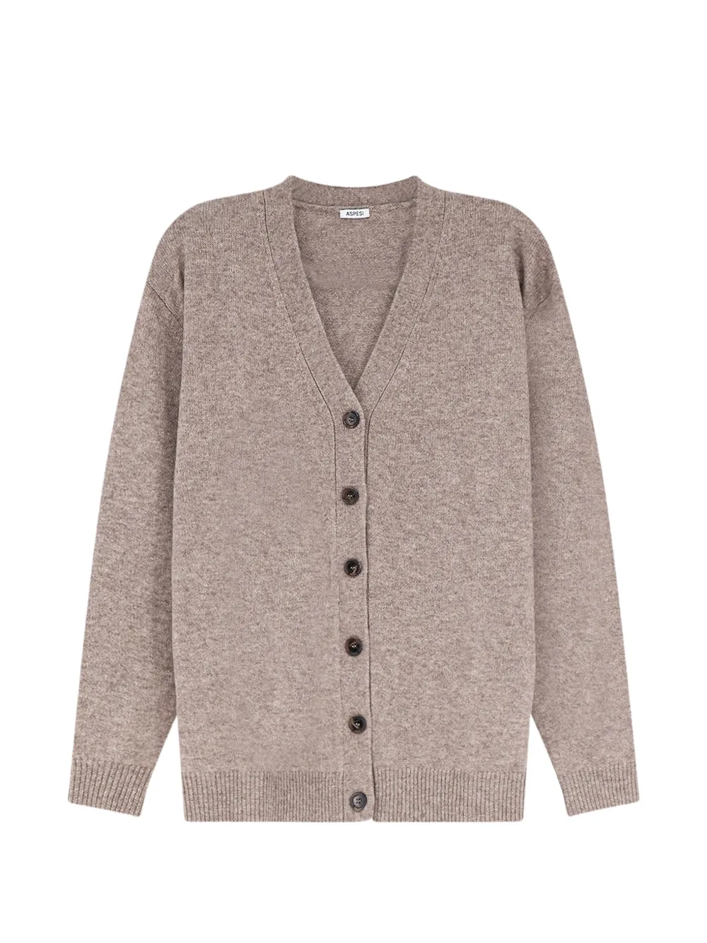 ASPESI button-up V-neck cardigan - Braun