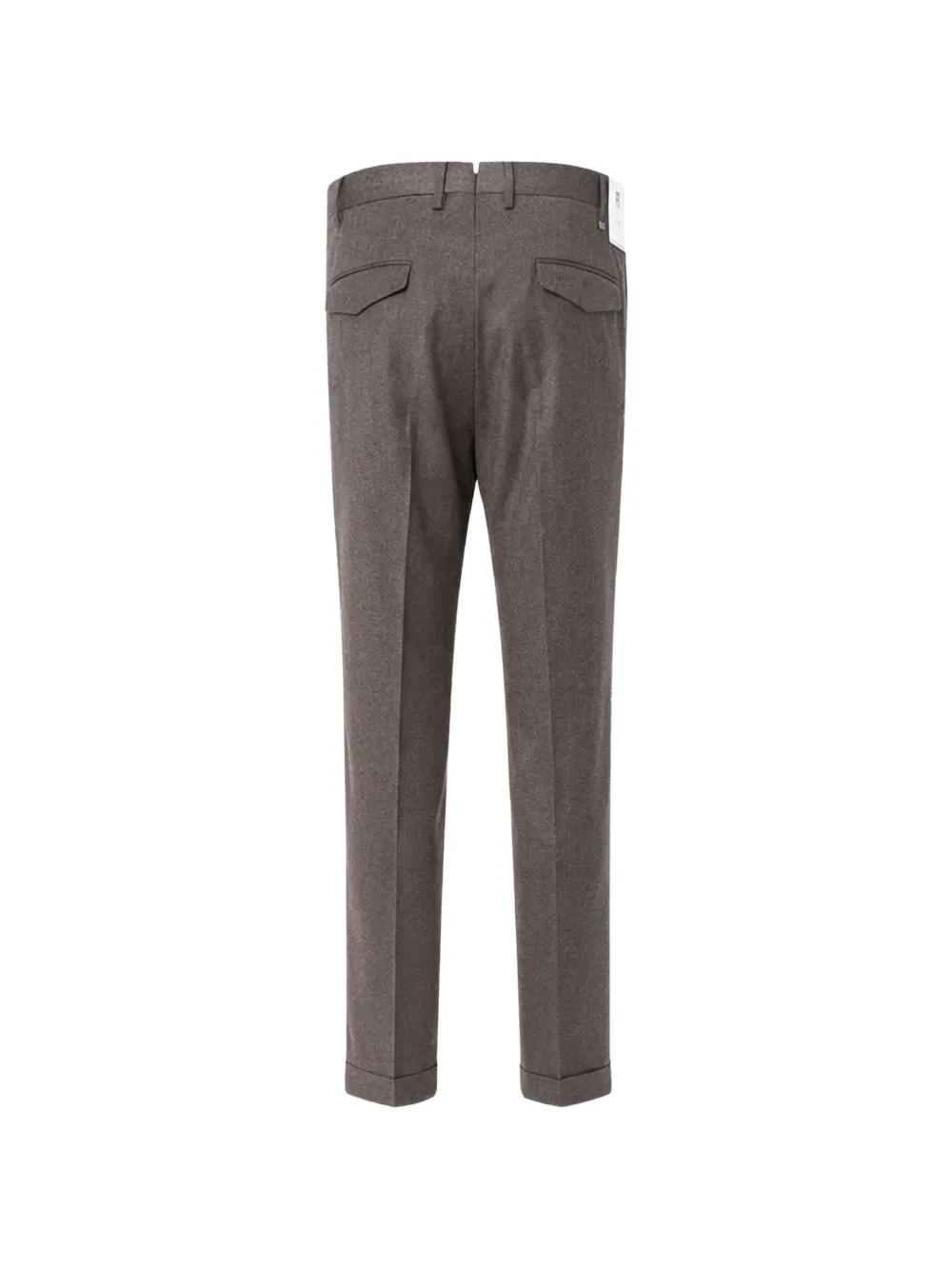 PT Torino pressed-crease turned-up trousers Bruin