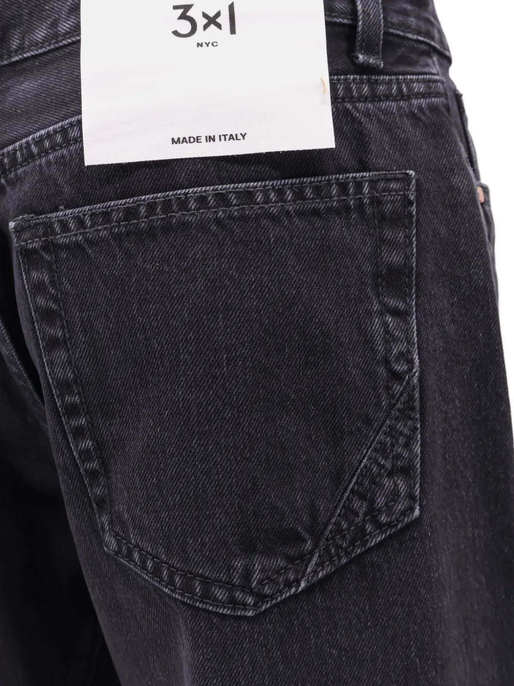 3x1 Jeans met vervaagd effect Zwart