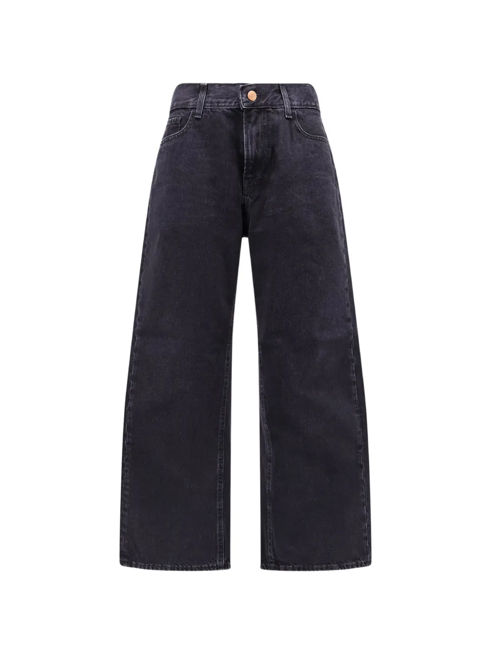 3x1 faded-effect wide-leg jeans - Nero