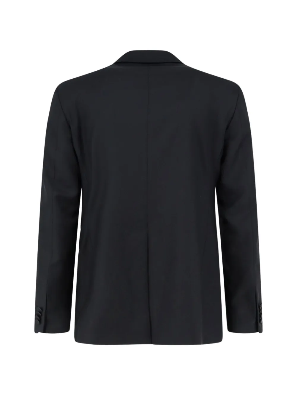 Tagliatore satin-lapel virgin-wool tuxedo Zwart
