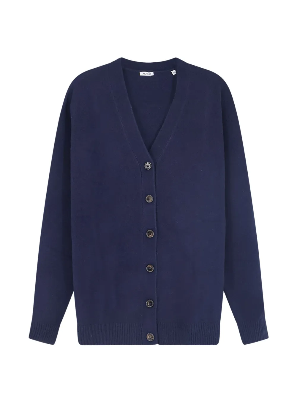 ASPESI button-fastening V-neck cardigan - Blau