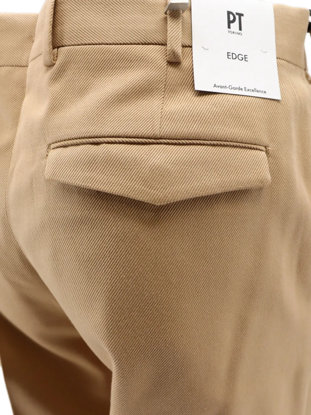 PT Torino Edge pressed-crease trousers Beige