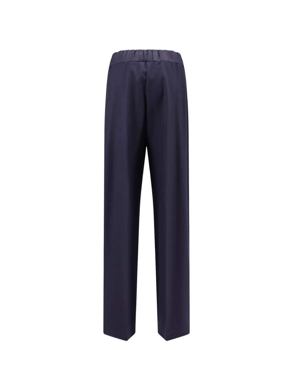 Semicouture pleated straight-leg trousers Blauw