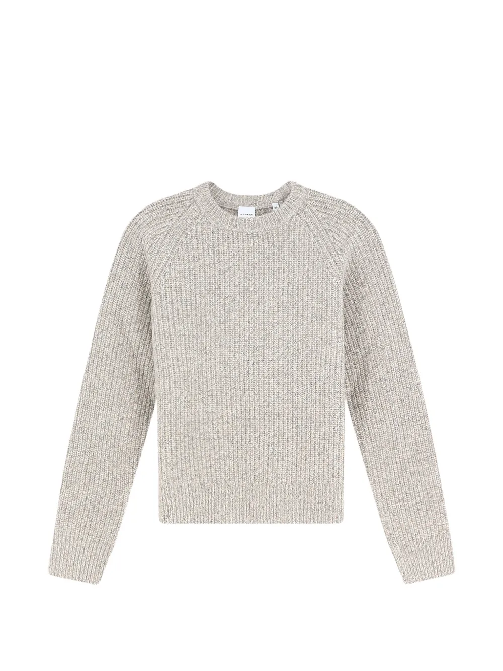 ASPESI ribbed raglan-sleeve sweater - Grigio