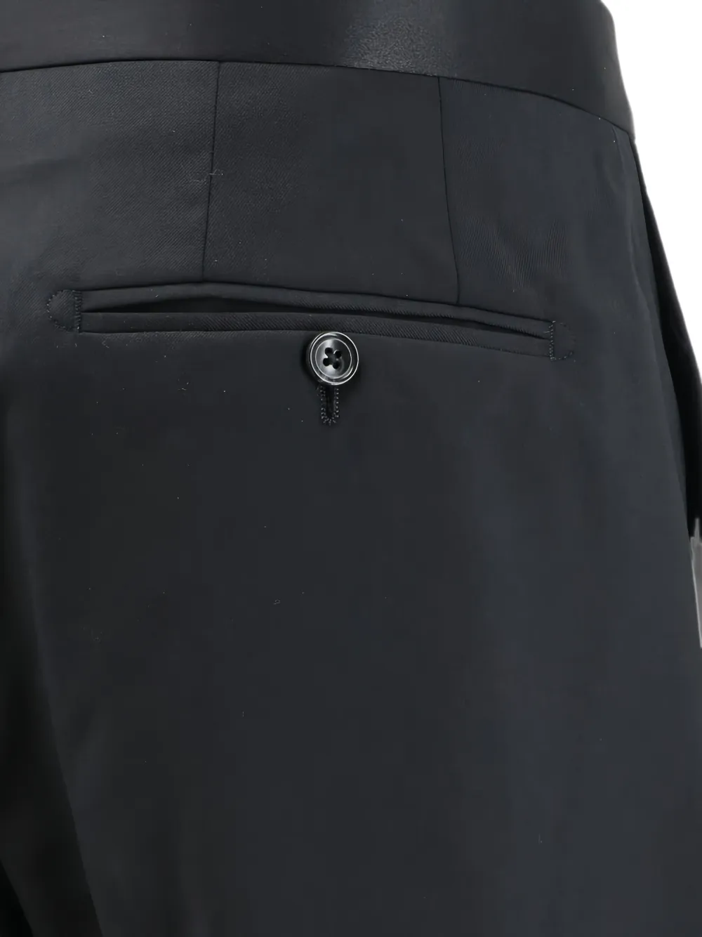 Tagliatore Pantalon met scheerwol Zwart