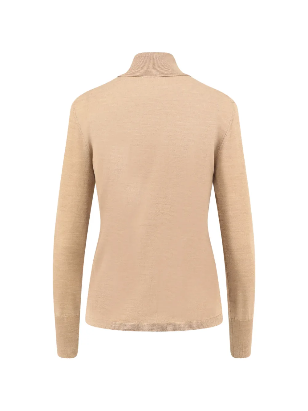ASPESI roll-neck long-sleeve fine-knit top Beige