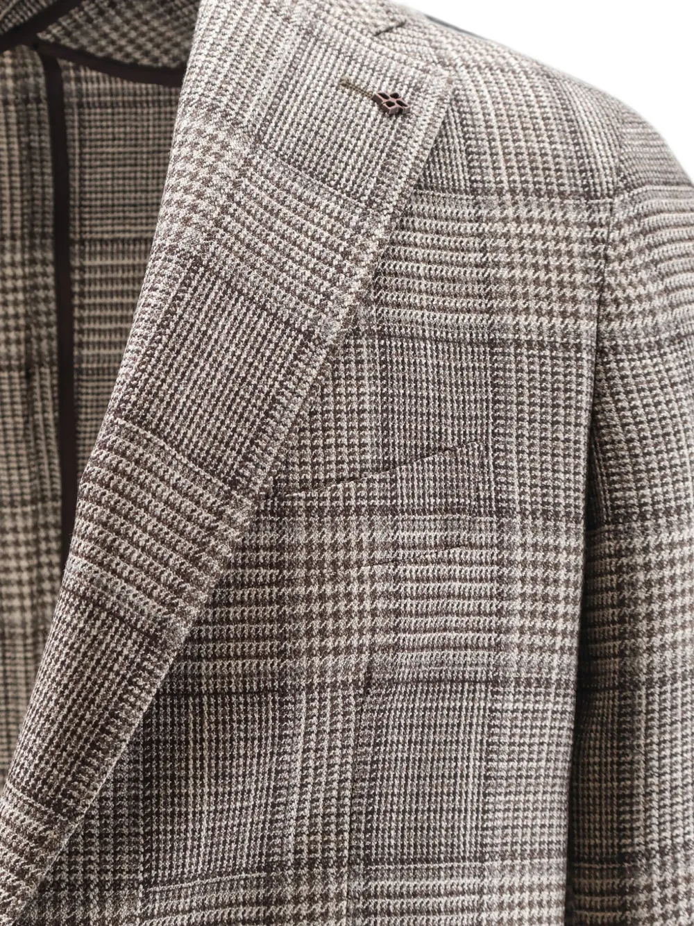 Tagliatore Prince of Wales geruite blazer Bruin