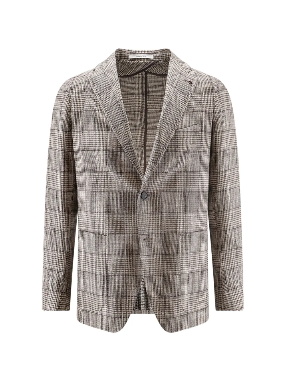 Tagliatore Prince of Wales check blazer - Marrone