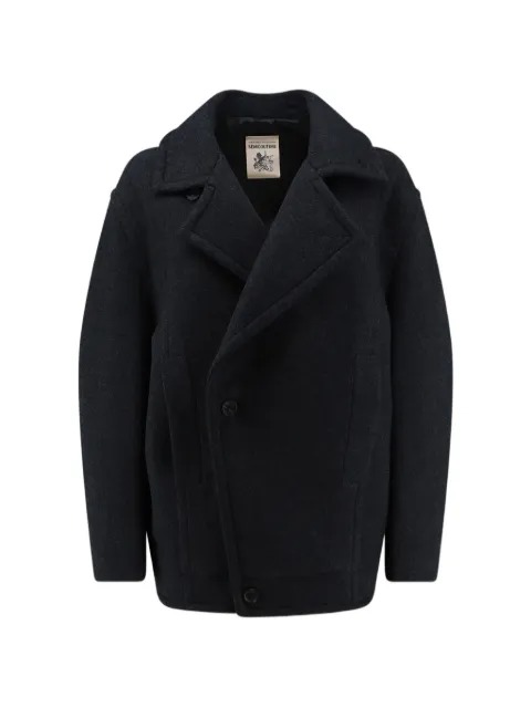 Semicouture wide-lapel coat