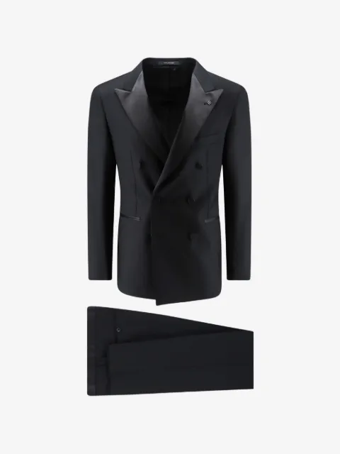 Tagliatore blazer de esmoquin de lana con doble botonadura
