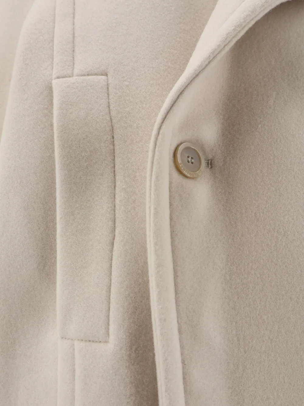 Semicouture Jas met gekerfde revers Beige
