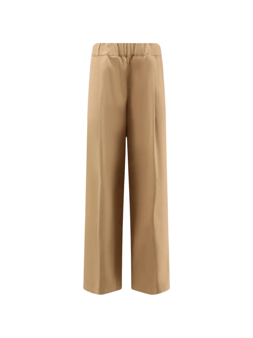 Semicouture elasticated-waist wide-leg trousers - Toni neutri
