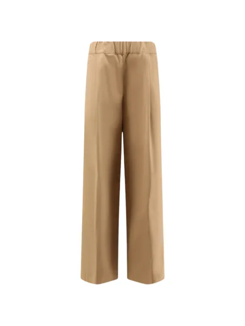 Semicouture elasticated-waist wide-leg trousers