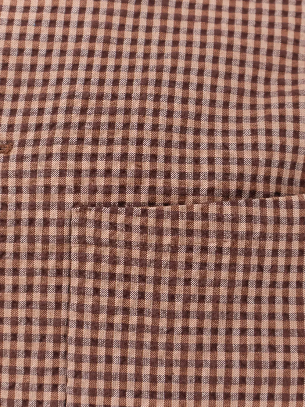 Hevo Bari Check-pattern Shirt In Brown