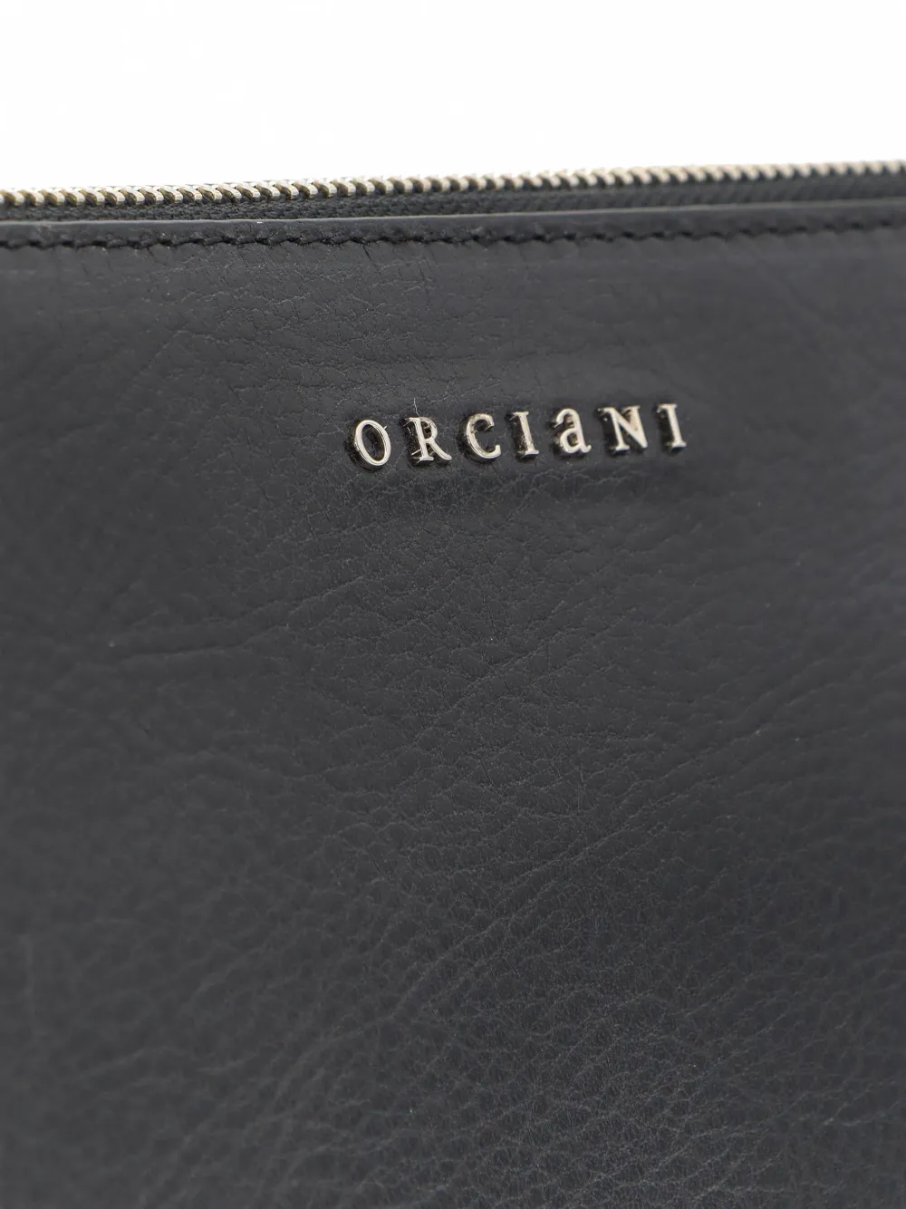 Orciani Toilettas met logoplakkaat Zwart