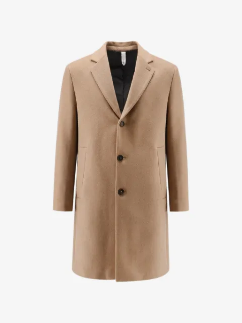 Hevo single-breasted notched-lapel coat