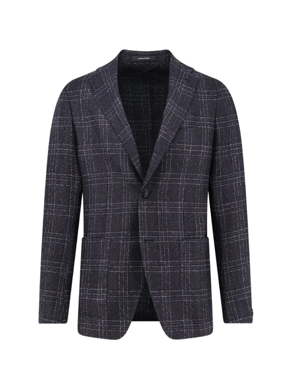 Tagliatore check-pattern single-breasted blazer Zwart