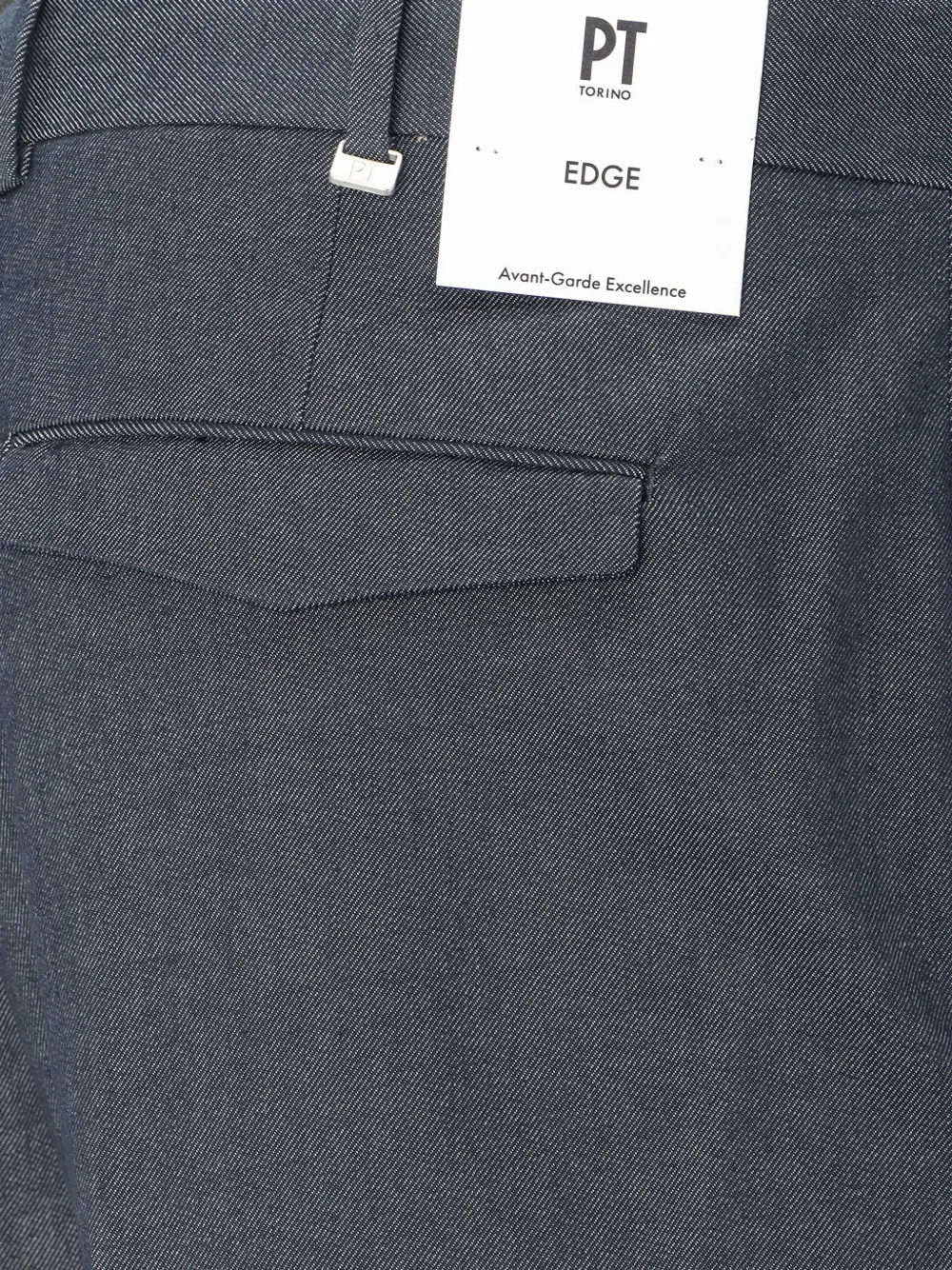 PT Torino Edge pressed-crease trousers Blauw