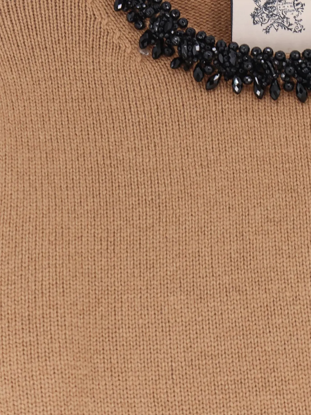 Semicouture Denny trui verfraaid met kralen Beige