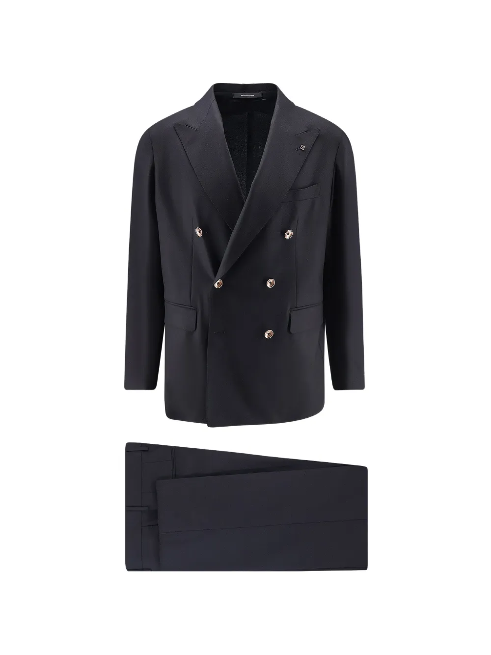 Tagliatore pin-detail double-breasted suit - Schwarz