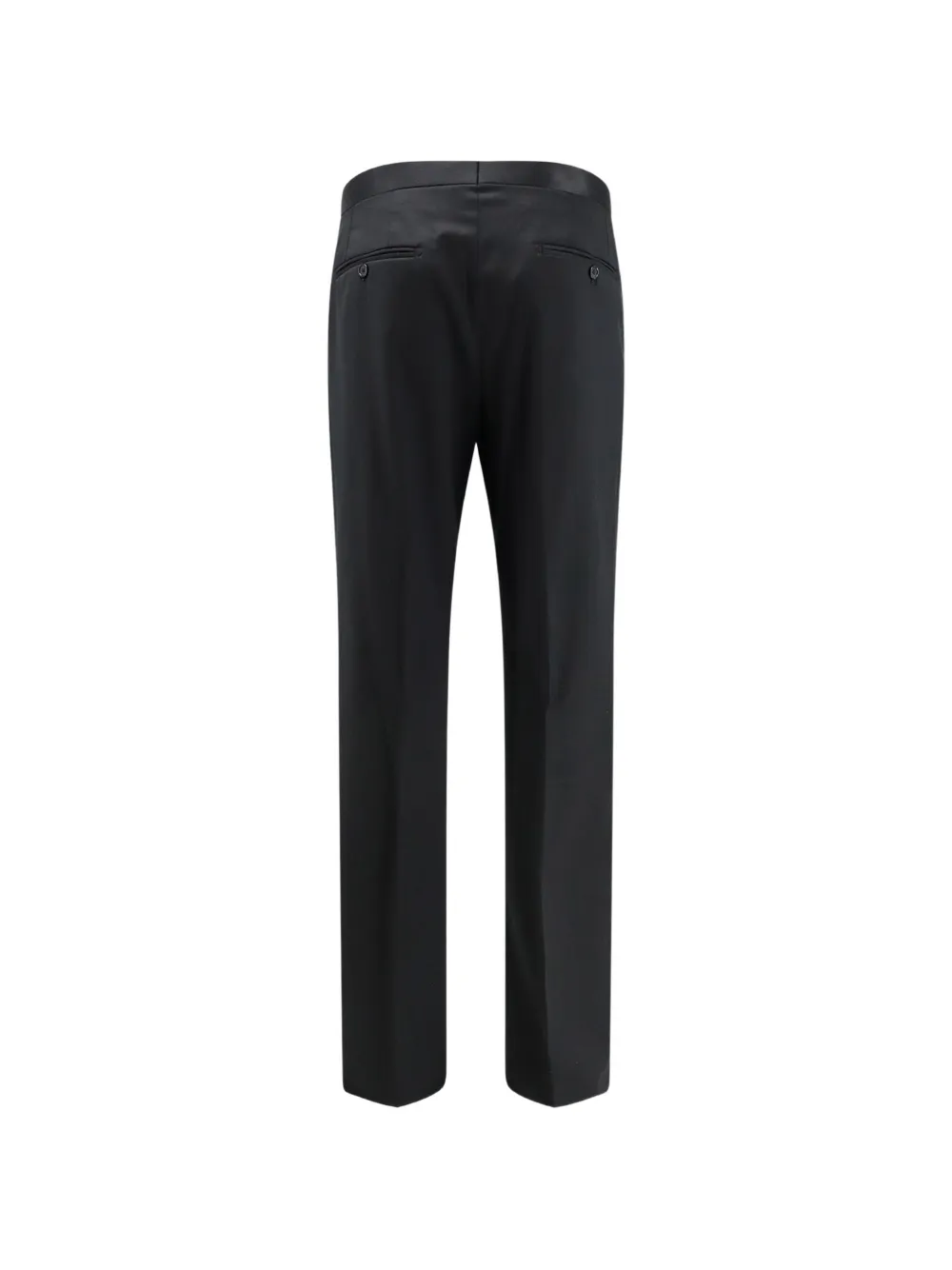 Tagliatore Tuxedo pantalon met satijnen tailleband en scheerwol Zwart