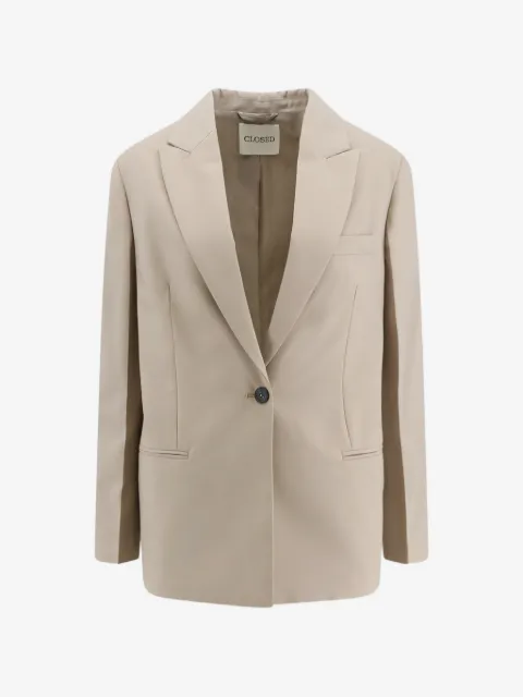 Closed blazer con solapas de pico