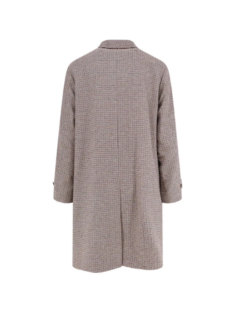 Hevo Loconia houndstooth-pattern single-breasted coat Beige