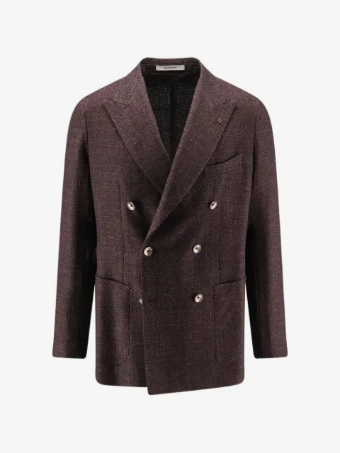 Tagliatore double-breasted peaked-lapel blazer