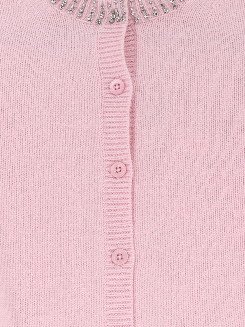 Semicouture Hennie vest verfraaid met kristallen en knopen Roze