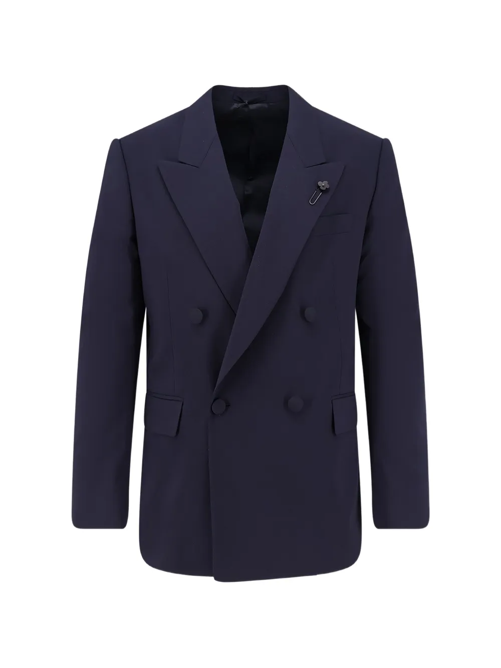 Lardini double-breasted tuxedo blazer - Blu