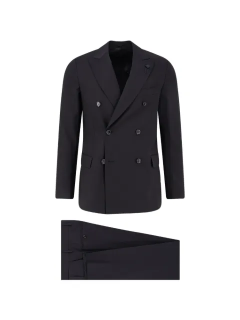 Lardini double-breasted wool suit