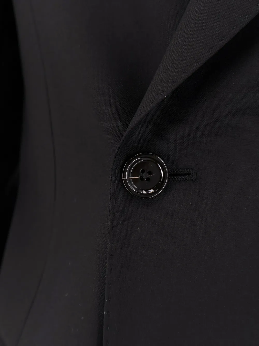 Lardini double-breasted wool suit Zwart