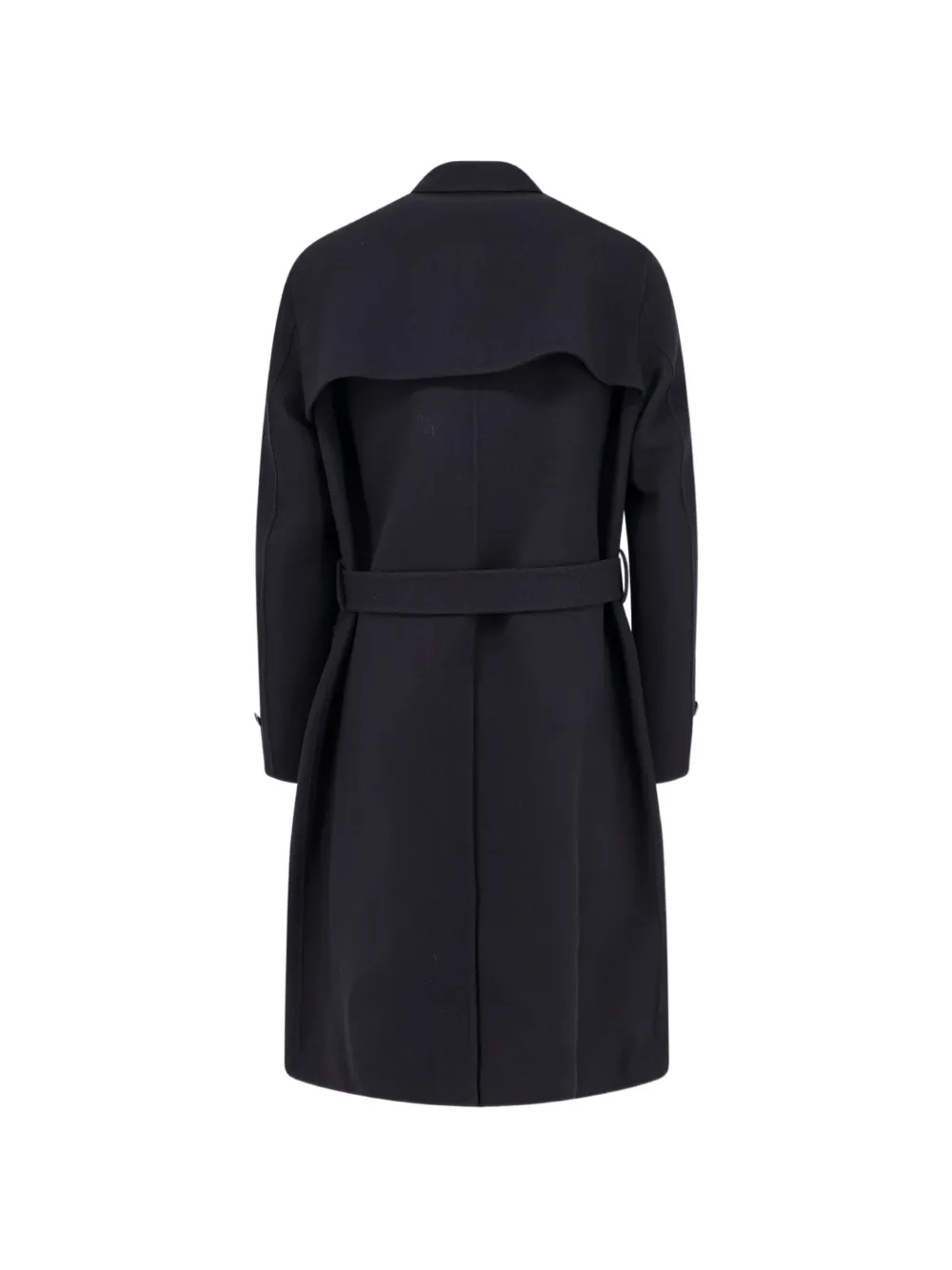 Hevo Melendugno wool trench coat Zwart