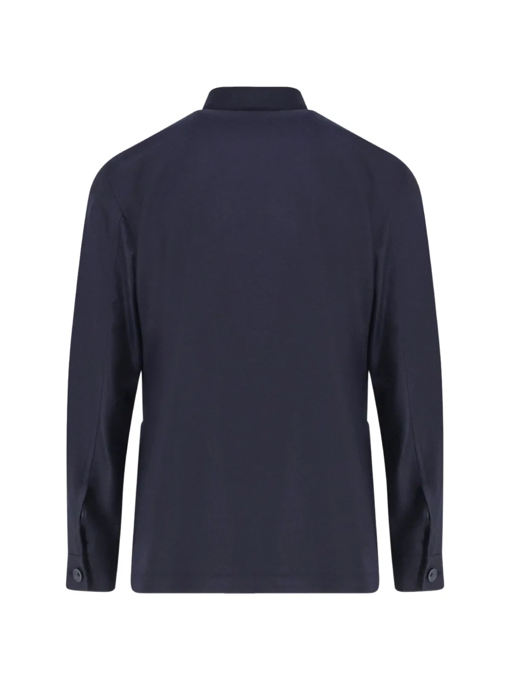 Tagliatore Jack met opgestikte zak en mandarijnkraag Blauw